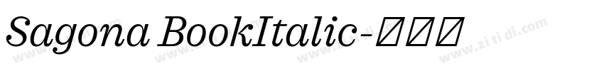 Sagona BookItalic字体转换